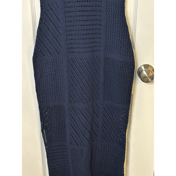 Worthington Women's Sleeveless Midi Sweater Dress Size XS Navy Blue NWT‎ - Picture 5 of 16
